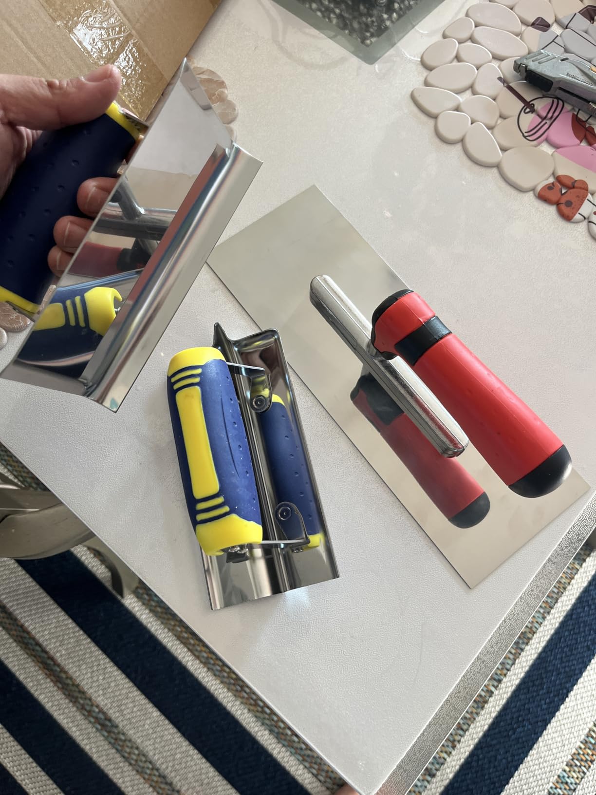 Stainless Steel Concrete Finishing Tools Set Trowel, Edger & Groover customer photo 1