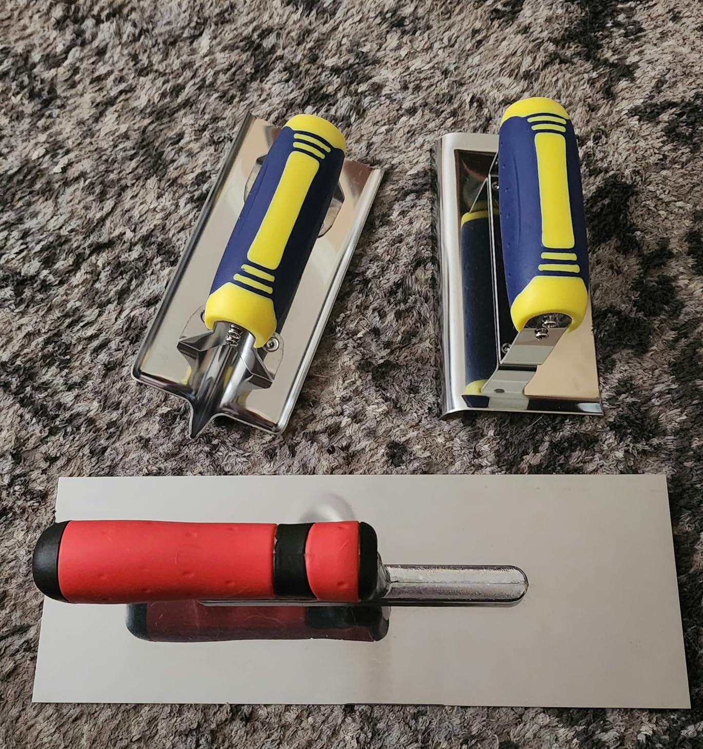 Stainless Steel Concrete Finishing Tools Set Trowel, Edger & Groover customer photo 2