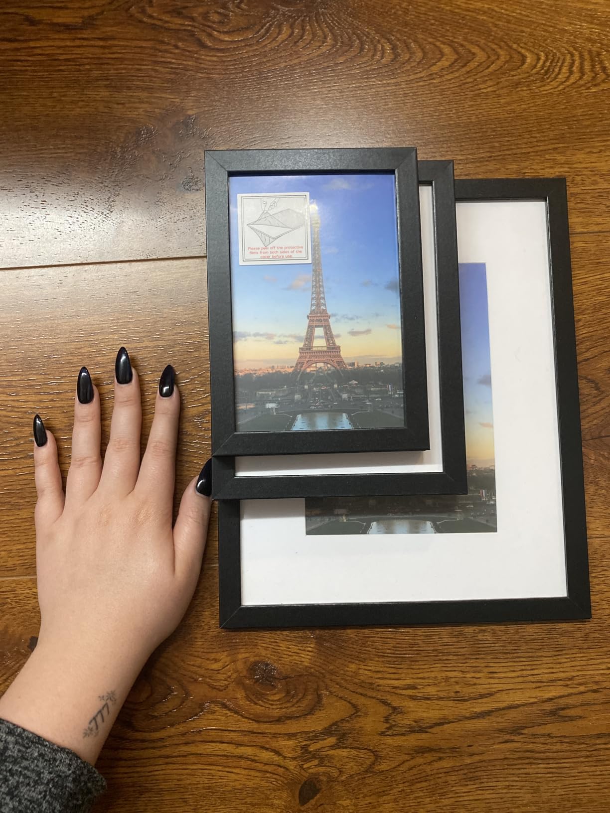 FIXSMITH 10 Pack Picture Frames Collage Wall Decor for Mounting or Tabletop Display, Gallery Wall Frame Set with Two 8x10 Black Frames, Four 5x7 Frames and Four 4x6 Frames, Multi-Pack Photo Frame Set customer photo 1