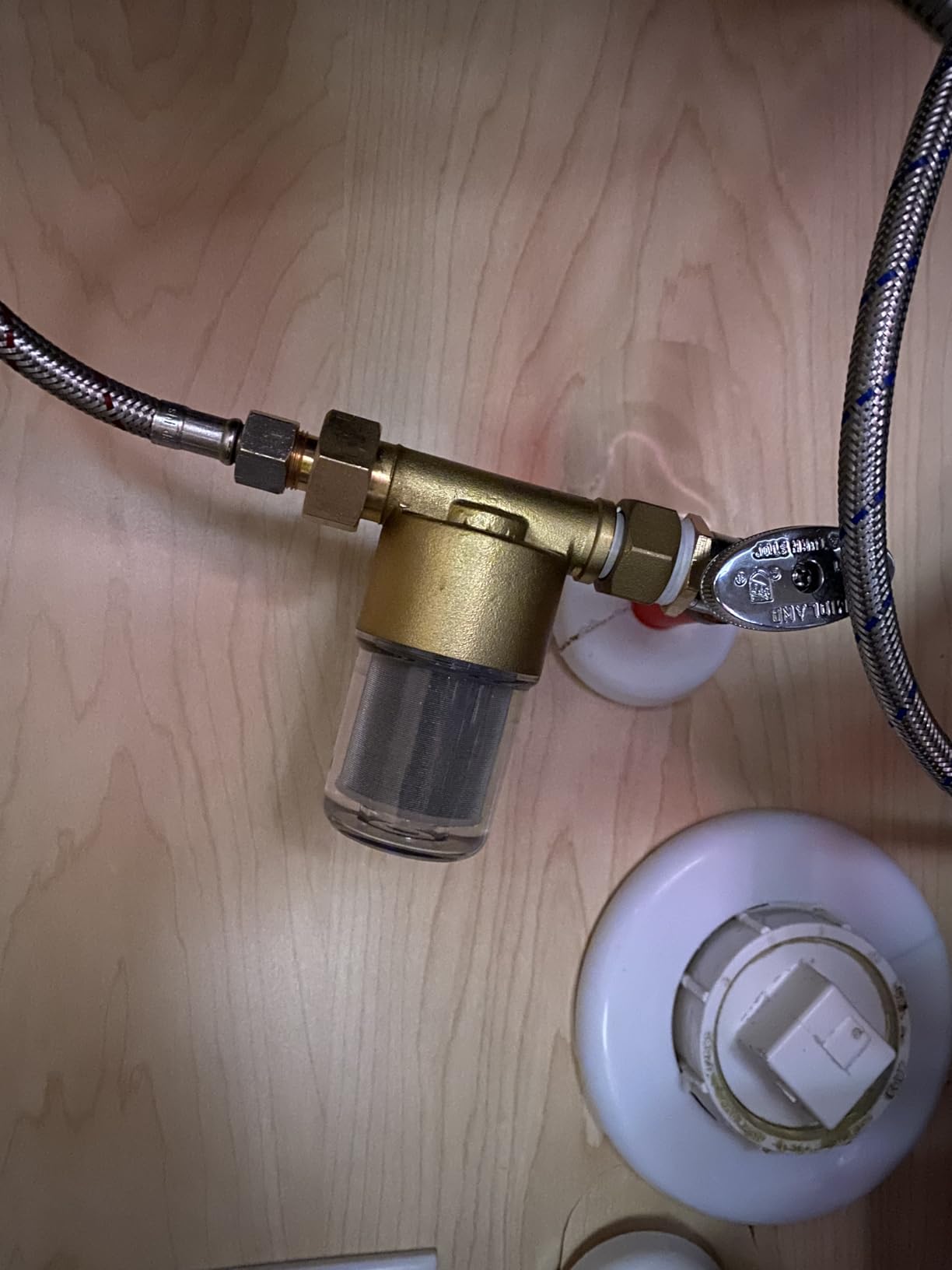 DR02 Reusable Washer Water Filter, 40 Micron Brass Sediment Filter, For Washing Machine, Heater, Garden, RV, Faucet, Protecting Appliances, Reduces Clothes Yellowing, Anti Scale Pre Filter customer photo 2