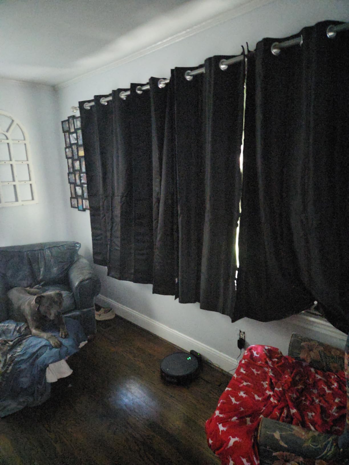 MIULEE Blackout Curtains for Bedroom 2 Panels 40 x 63 Inch Long Dark Grey | Thermal Insulated, Living Room Darkening Grommet Drapes, Noise Reducing, Light Blocking Window Treatments customer photo 2