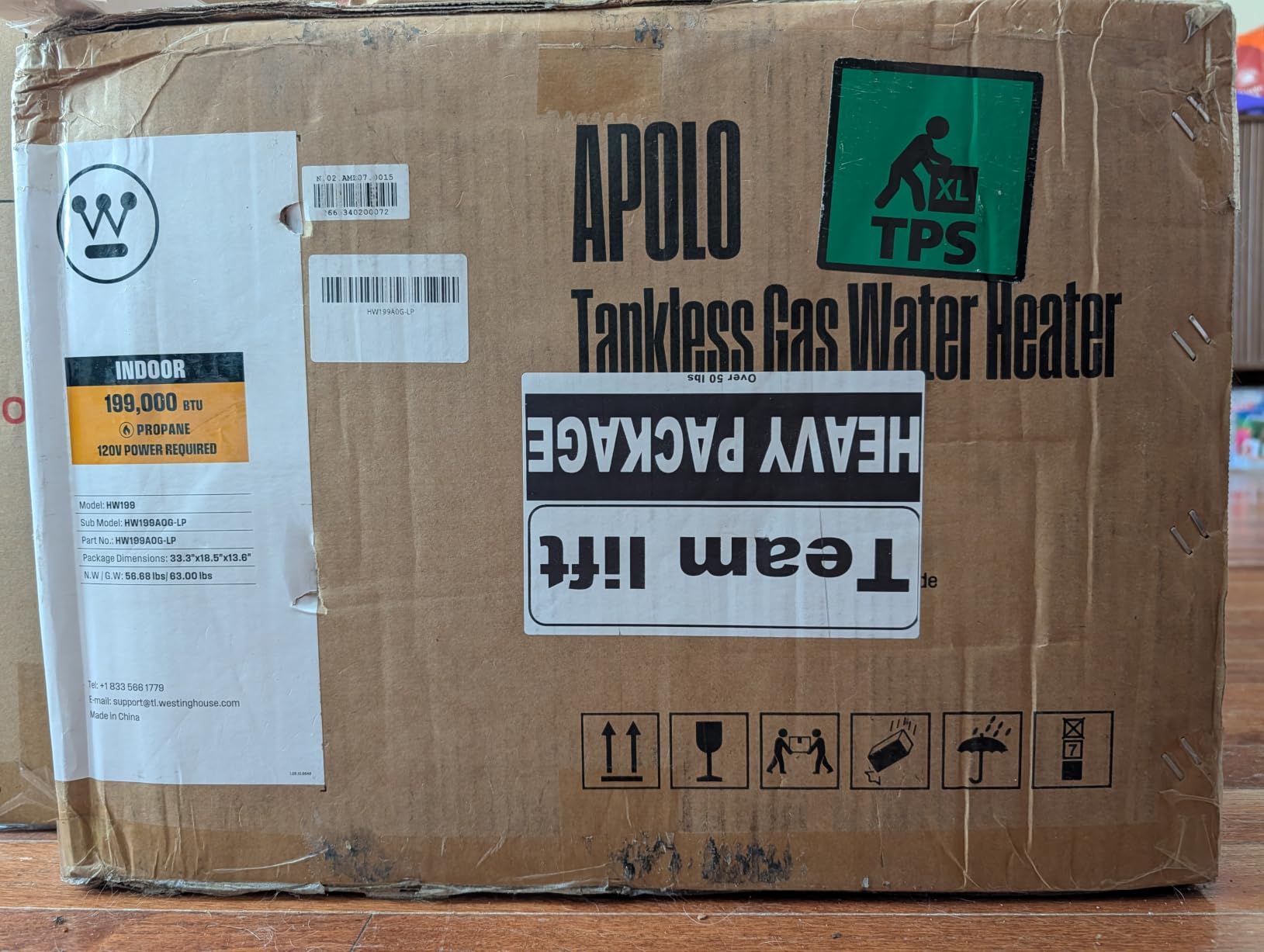 Westinghouse Indoor Natural Gas Tankless Water Heater, 5.1 GPM, 120,000 BTU | WiFi & App Control, ±1°F Temperature Stability with Self-Modulation, Supports 2-4 Fixtures for Whole-House Use, CSA Certified customer photo 2