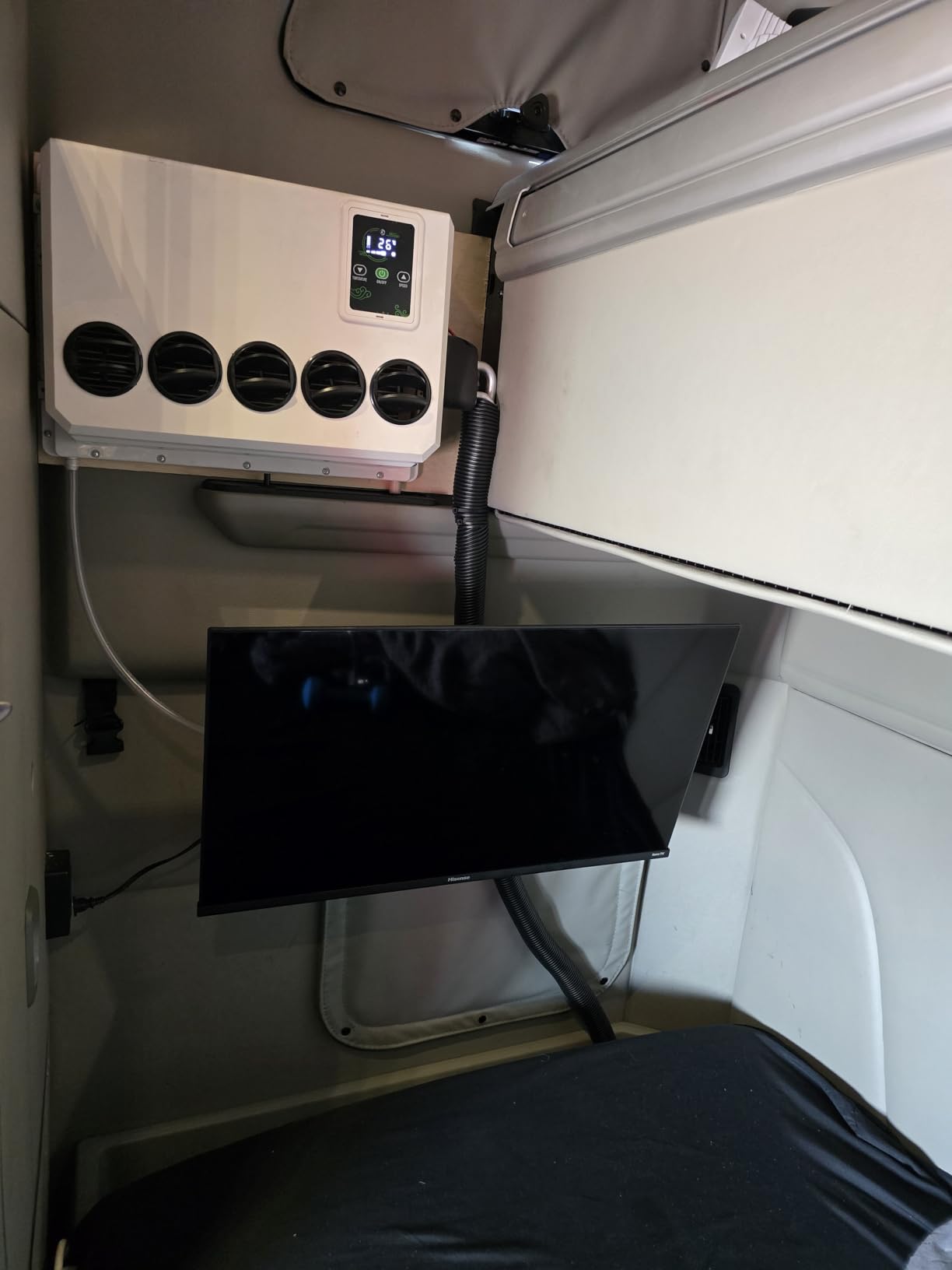 Truck Air Conditioner 12V 10000BTU Electric Split Air Conditioning Parking ac unit 12 volt for semi truck Motorhome Tractor Trailer Camper Van RV Automotive New Energy customer photo 2