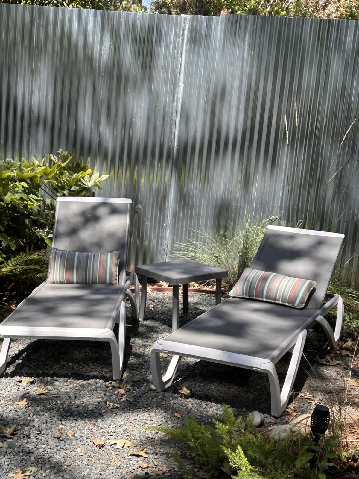 Kozyard Outdoor Chaise Lounge Chair, All Aluminum Frame, Fully Flat Adjustable Reclining Patio Lounger for Pool Sun Shelf, Tanning Ledge, Sunbathing & Backyard, Textilene (Aqua, 2Chairs + Table) customer photo 1