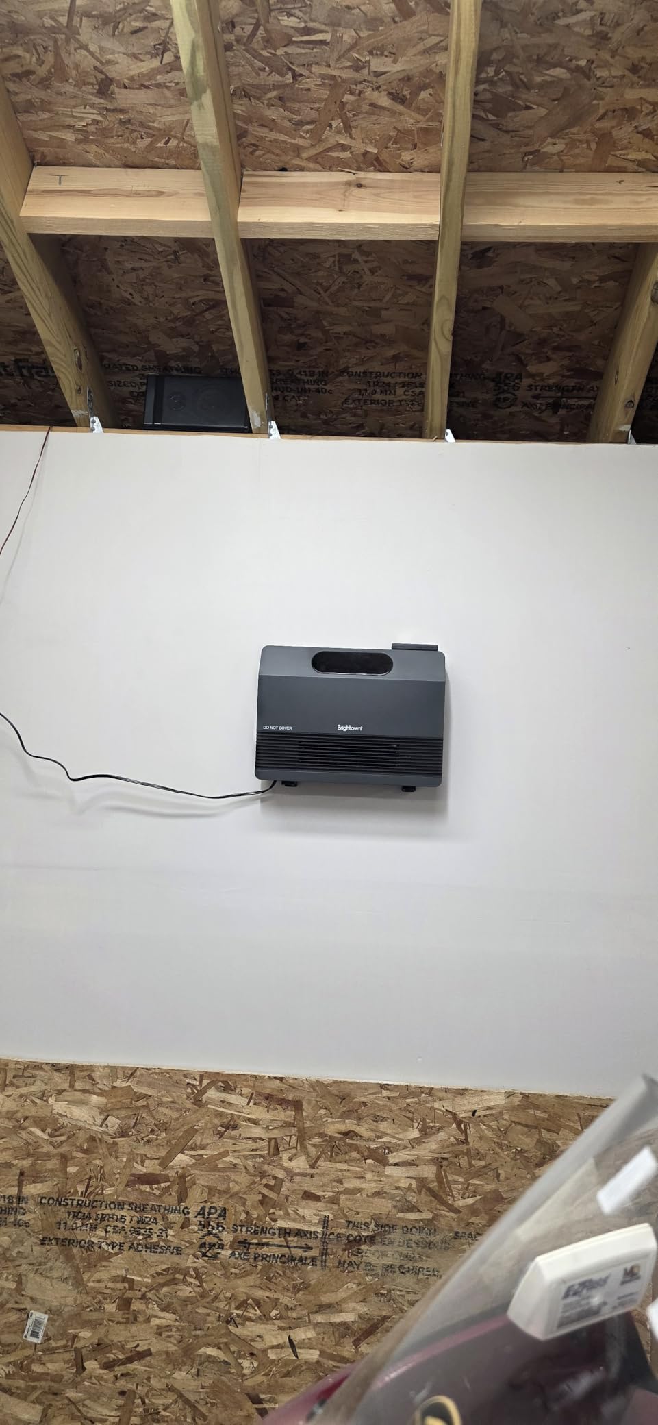Brightown 1500W Smart Wall Heater for Indoor Use, Remote Control/APP, Wifi customer photo 1