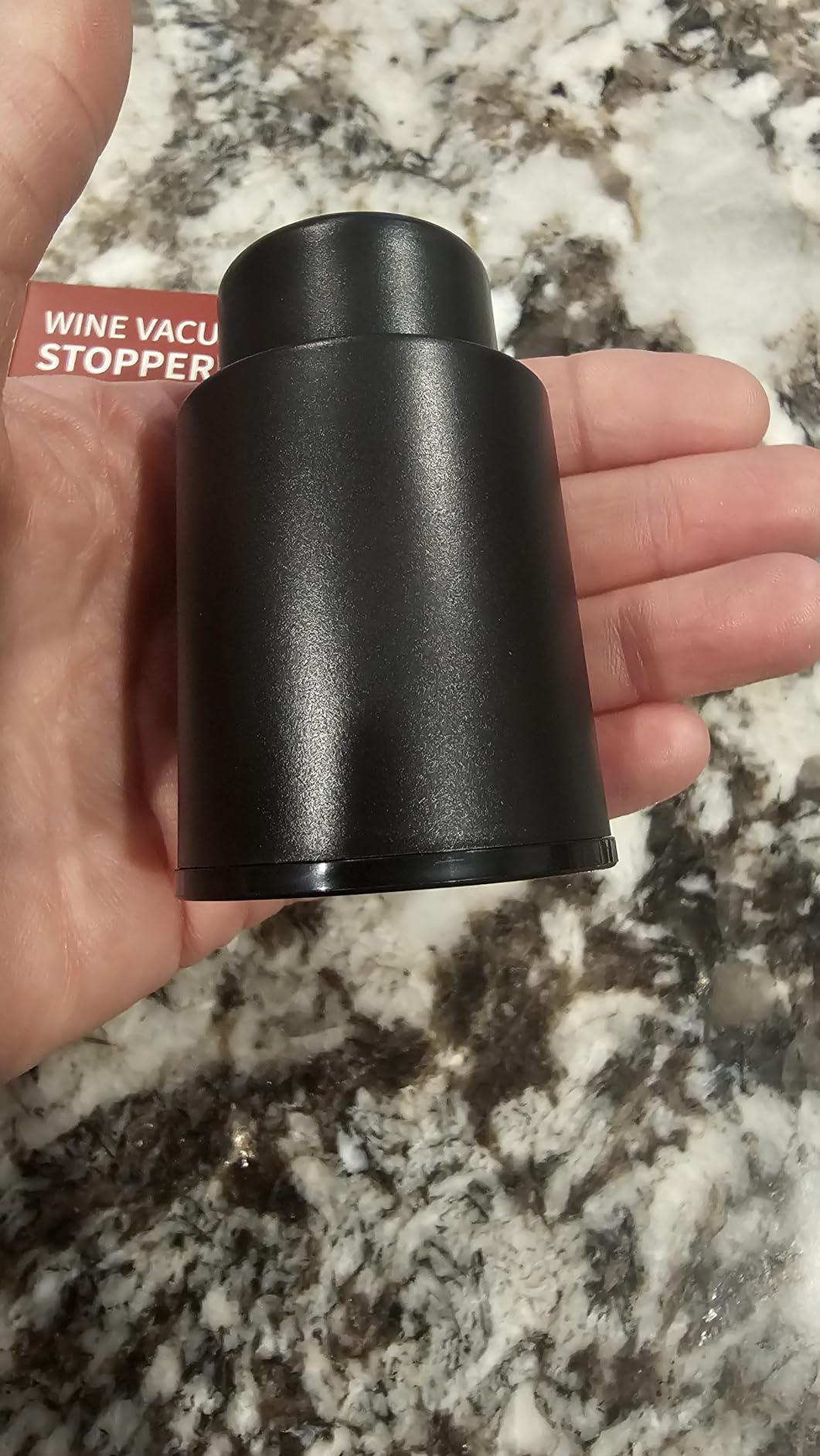 Premium Vacuum Wine Preserver Stopper 2 PACK (Black) | Wine Preserver with Time Scale Record. Airtight Wine Bottle Preserver For Wine Enthusiasts & Gift Buyers customer photo 2