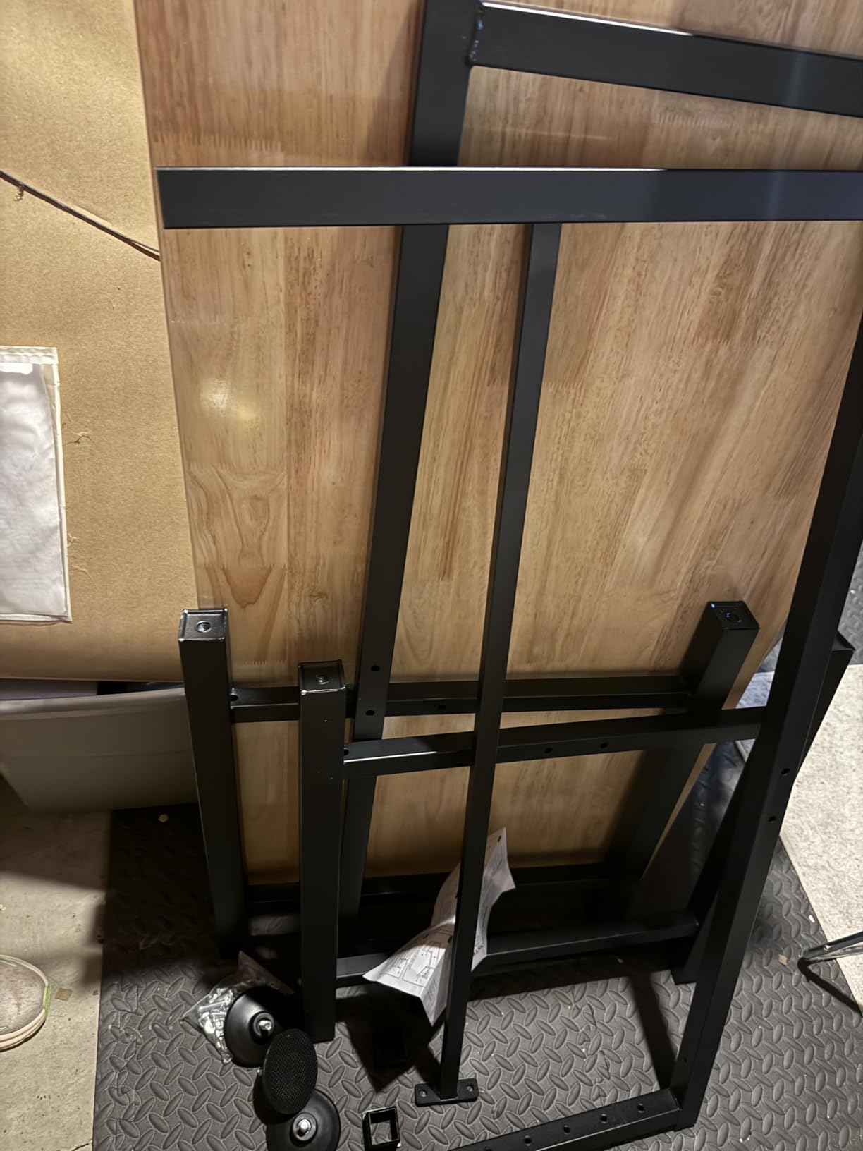 TORACK Adjustable Workbench with Rubberwood Top, 47.75