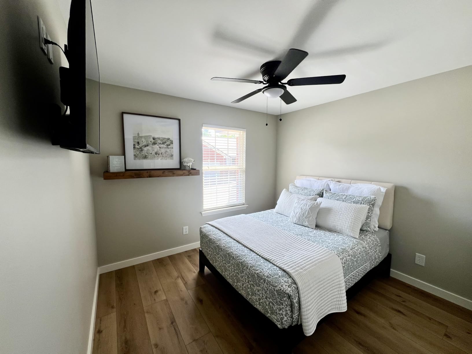 Queen Size Headboard Only-No Assembly Required, Beige customer photo 1