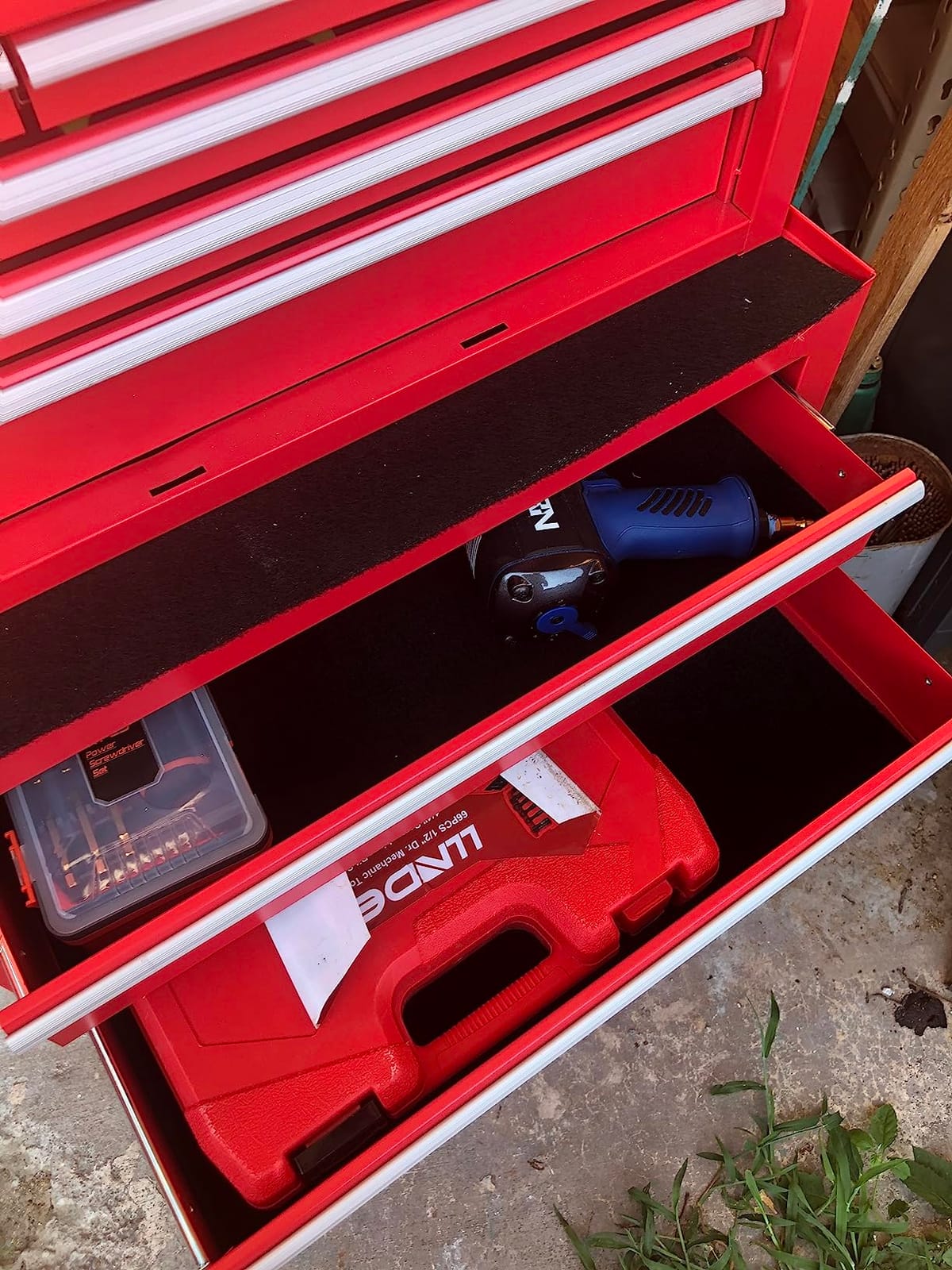 INTERGREAT Rolling Tool Chest with Wheels and 5 Drawers, Detachable Tool Cabinet with Lock for Garage, Locking Mechanic Tool Cart with Black Liner for Warehouse, Workshop, High Capacity customer photo 2