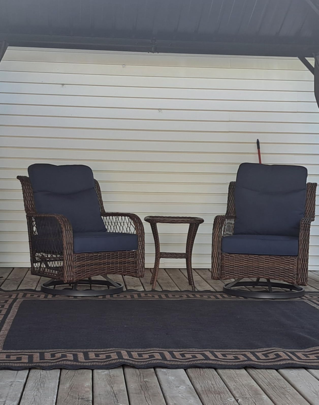PIZZELLO 7 Piece Patio Furniture Set with 60