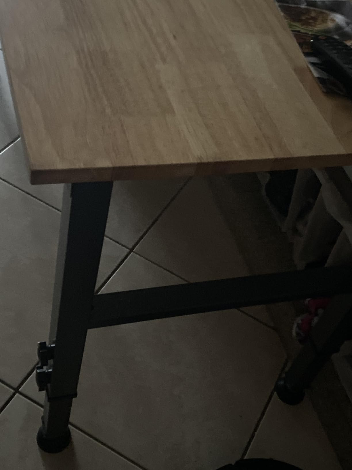 48'' Adjustable Height Workbench, Work Table with Outlets & Pegboard customer photo 1
