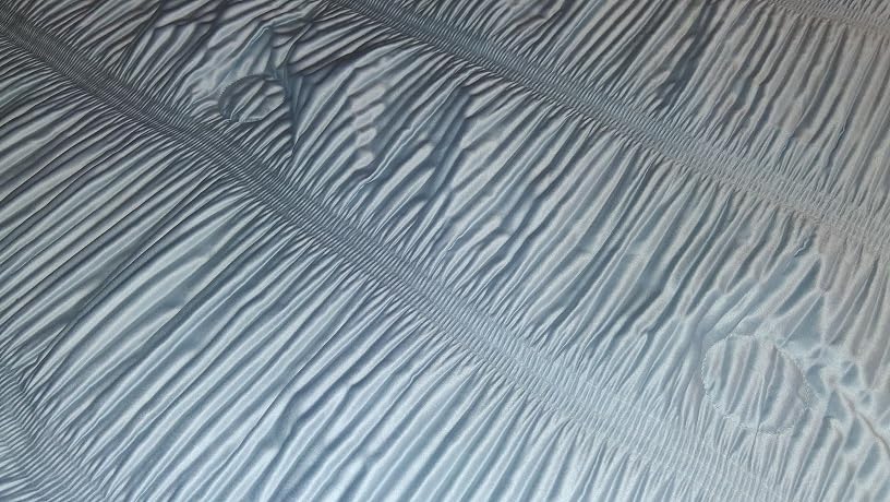 Snuggle Sac Cooling Comforter Queen Size – Q-Max 0.43 Striped Cooling Blanket for Hot Sleepers&Night Sweats, Light Breathable Summer Blanket, Dual-Sided Silk-Smooth, 90x90 Inches, Haze Blue customer photo 2