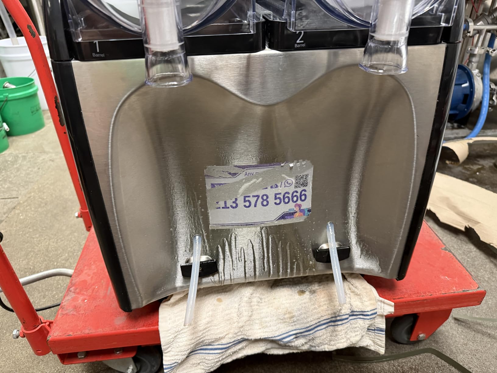 36L Commercial Slushie Machine, 18Lx2 Tank 9.5 Gal Margarita Machine customer photo 2