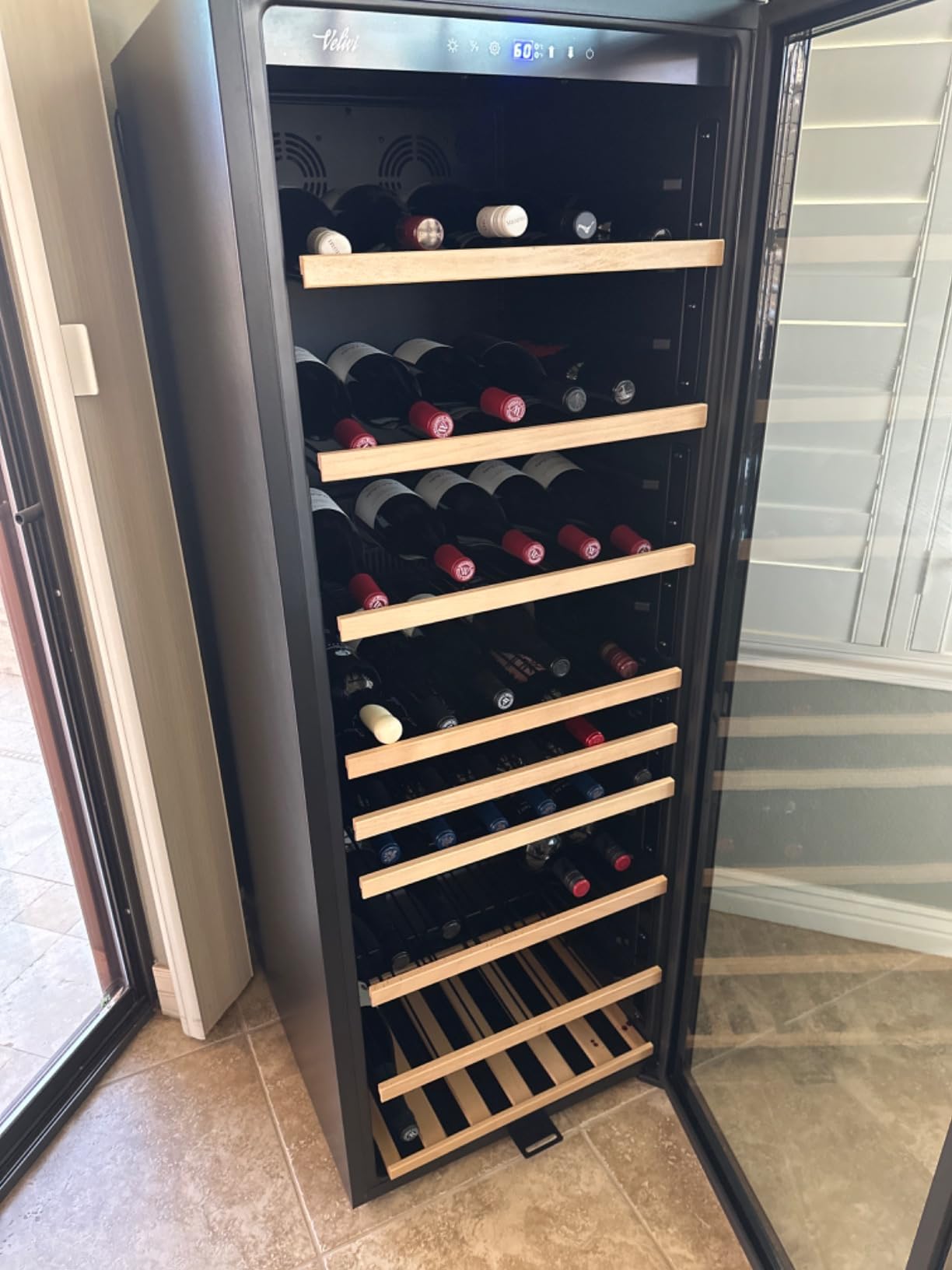 Commercial Display Beverage Fridge, 40″ Double Glass Door Refrigerator customer photo 2
