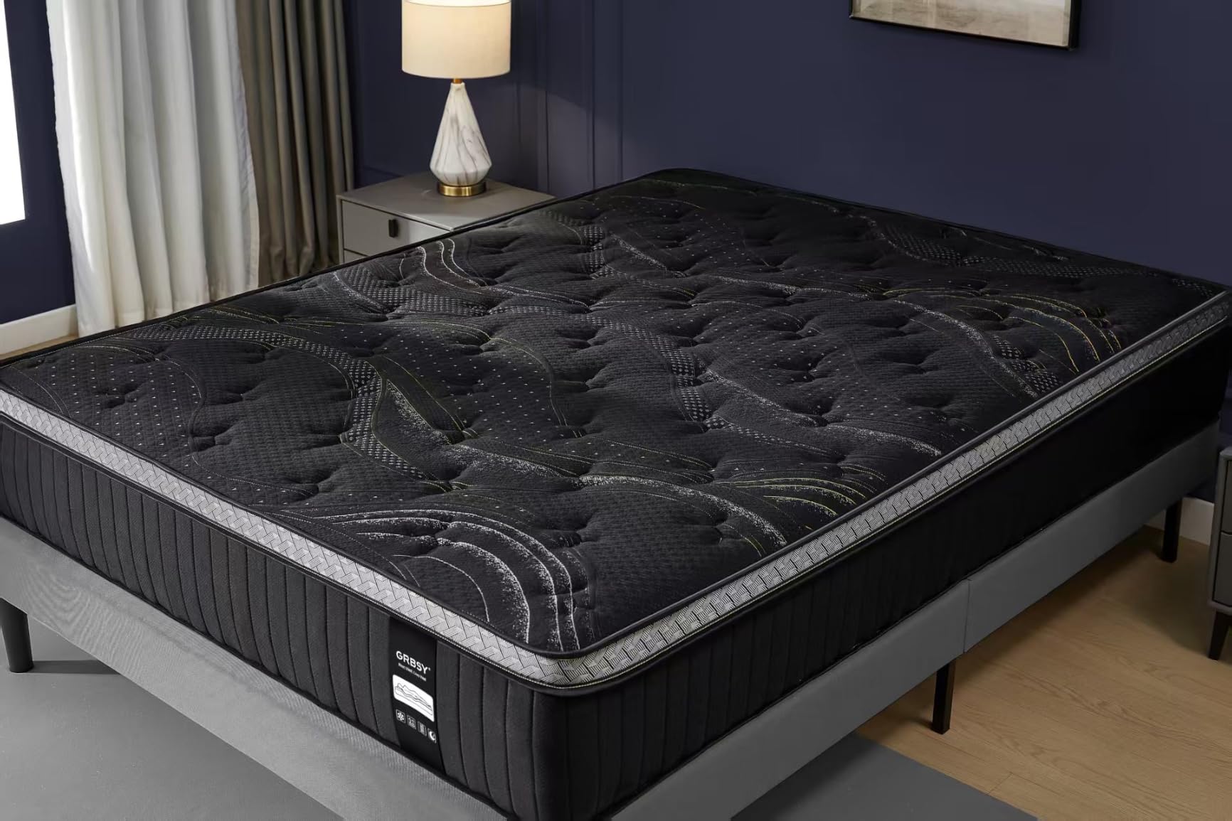 16 Inch Queen Size Mattress, Upgraded Luxury Hybrid Queen Mattress In A Box with 7-Zone Support for Cool Night & Pressure Relief, Motion Isolation, Designed in the USA, 365-Night Trial, Medium Firm customer photo 1