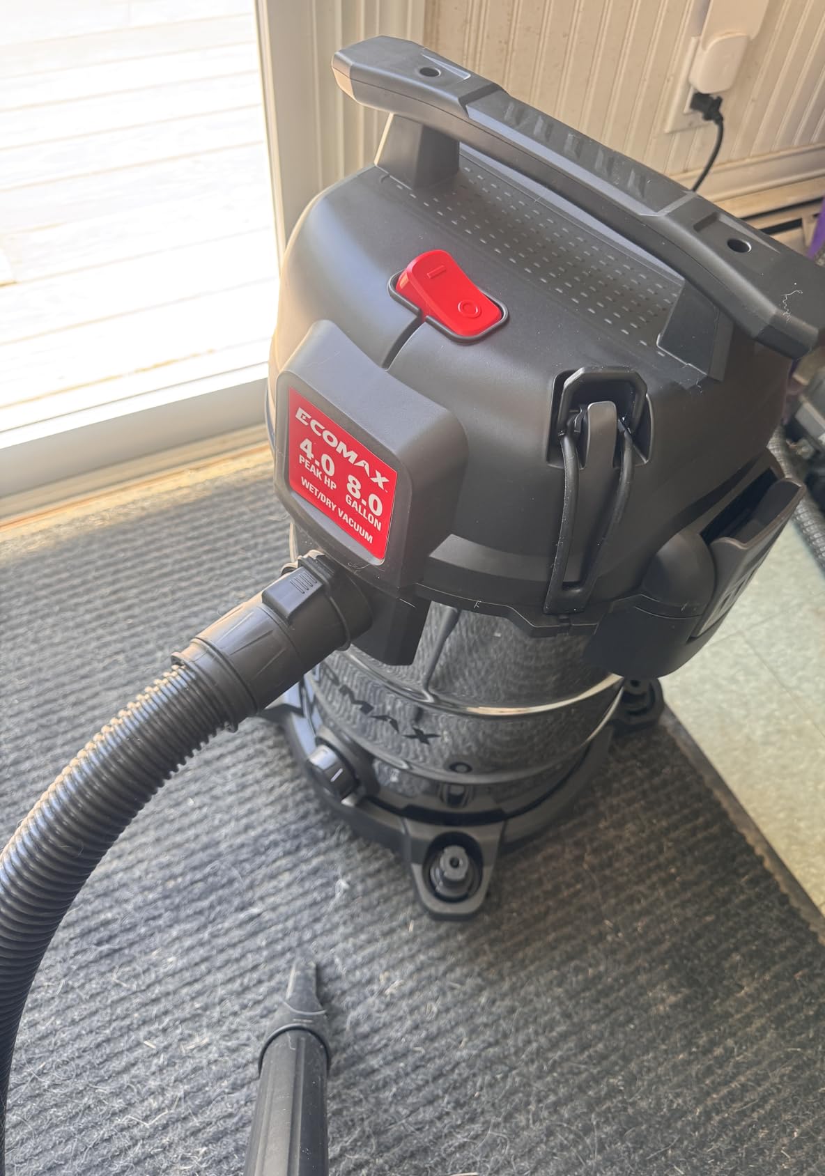 ECOMAX 8 Gallon Ultra Quiet Stainless Steel Shop Vacuum Wet and Dry customer photo 1