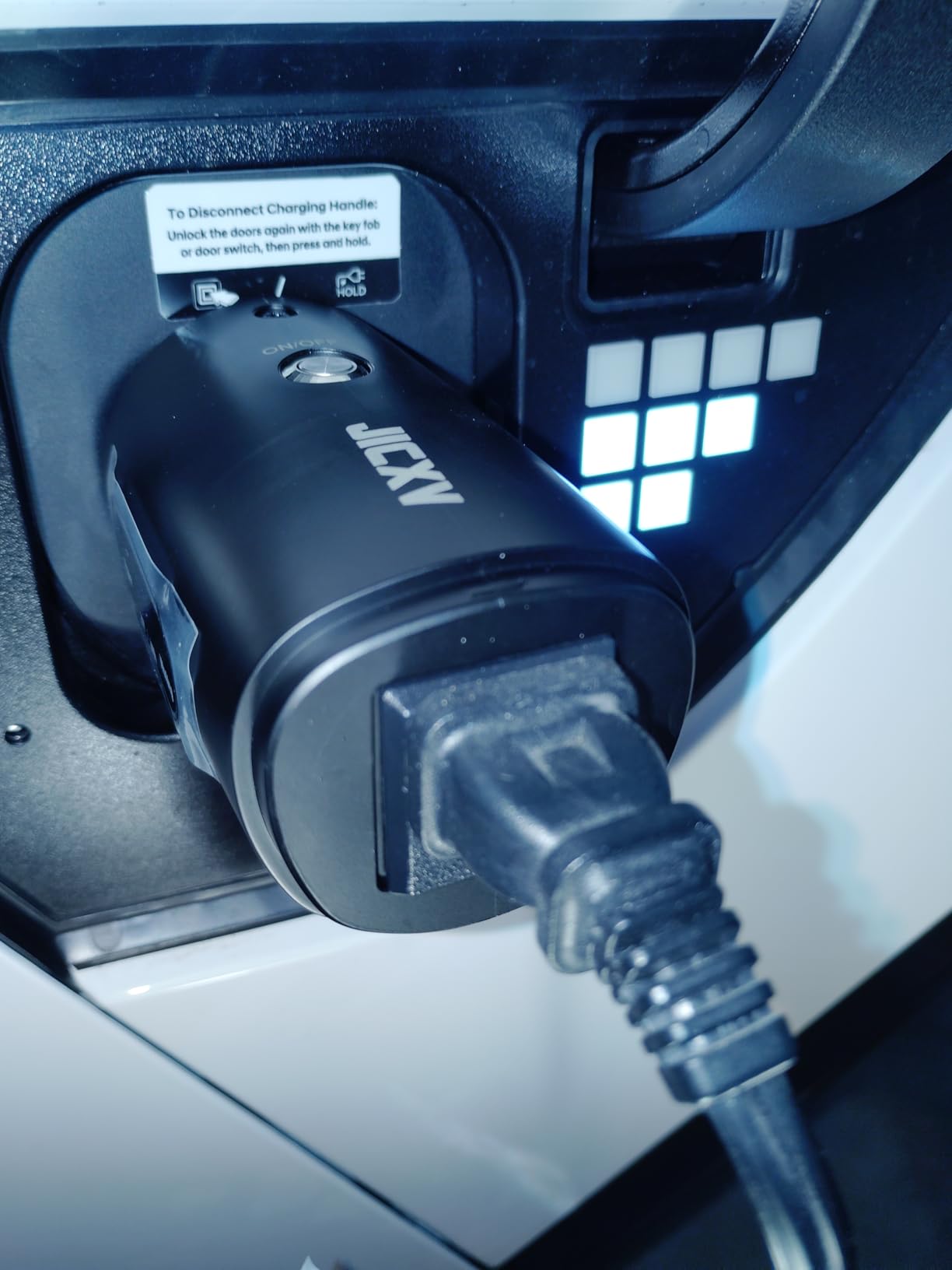NACS V2L Adapter-Vehicle to Load Adapter for 2025+Ioniq 5/6/9, 2026+Kia EV3/5/6/9, 2025+Genesis(Requires V2L+NACS Inlet), Safety Lock, LED Display,Power for Camping, Trips, Emergencies etc. customer photo 1