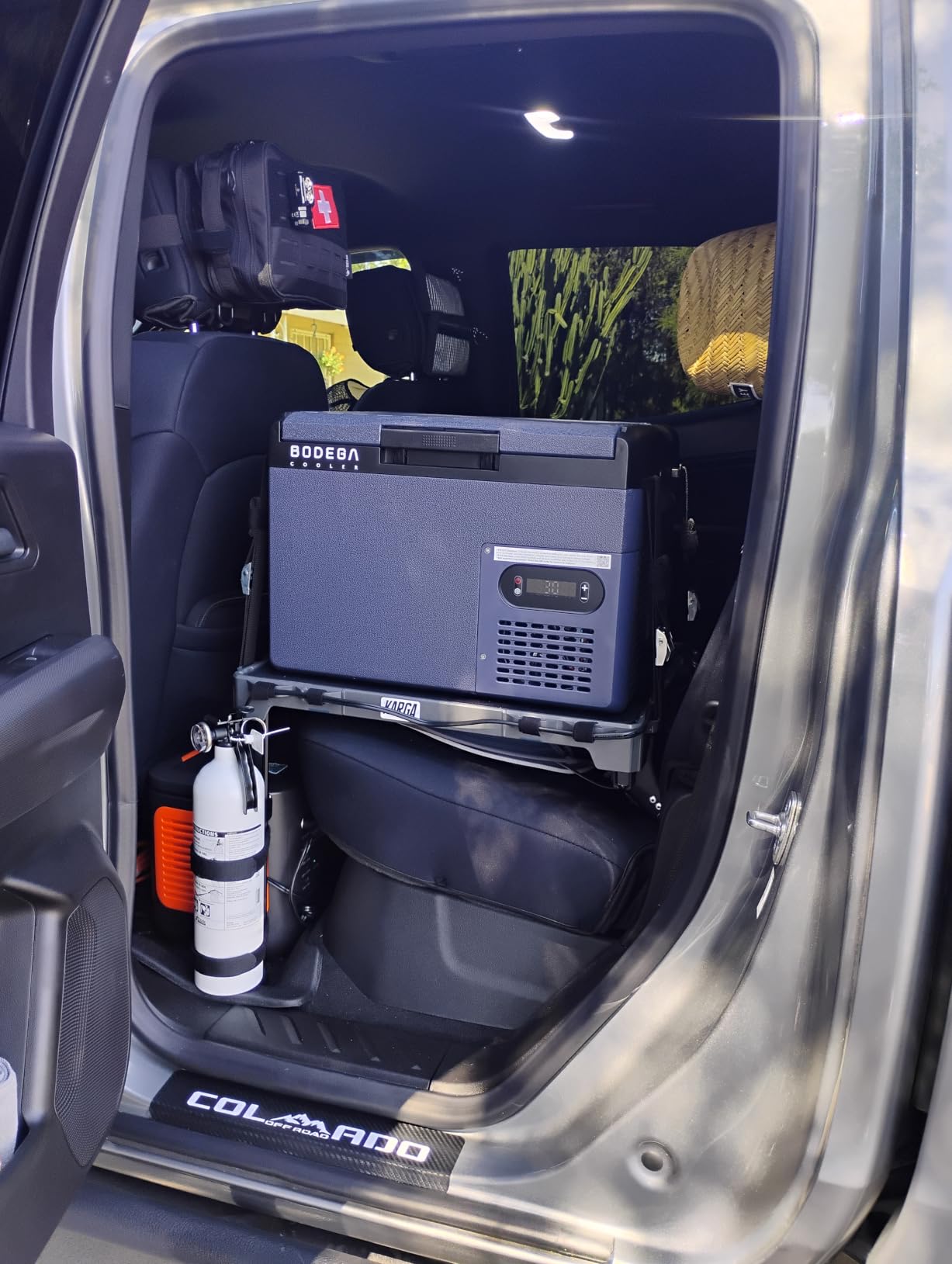 BODEGA 12 volt Car Refrigerator – 16QT Portable, Low Noise, Fast Cooling with LED Display, Multiple Charging Options, Energy-Efficient for Road Trips & Outdoor Adventures customer photo 2