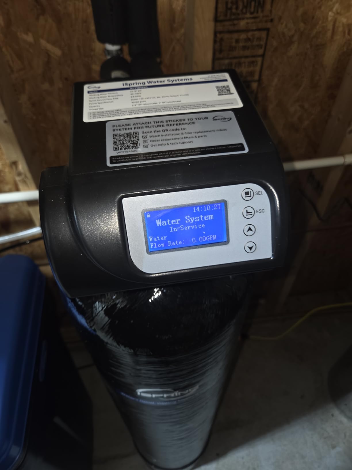 iSpring WCSTB45KG 45,000 Grains Whole House Water Softener with Brine Tank | Whole House Hard Water Scale Remover, Automatic Backwash & Regeneration customer photo 1