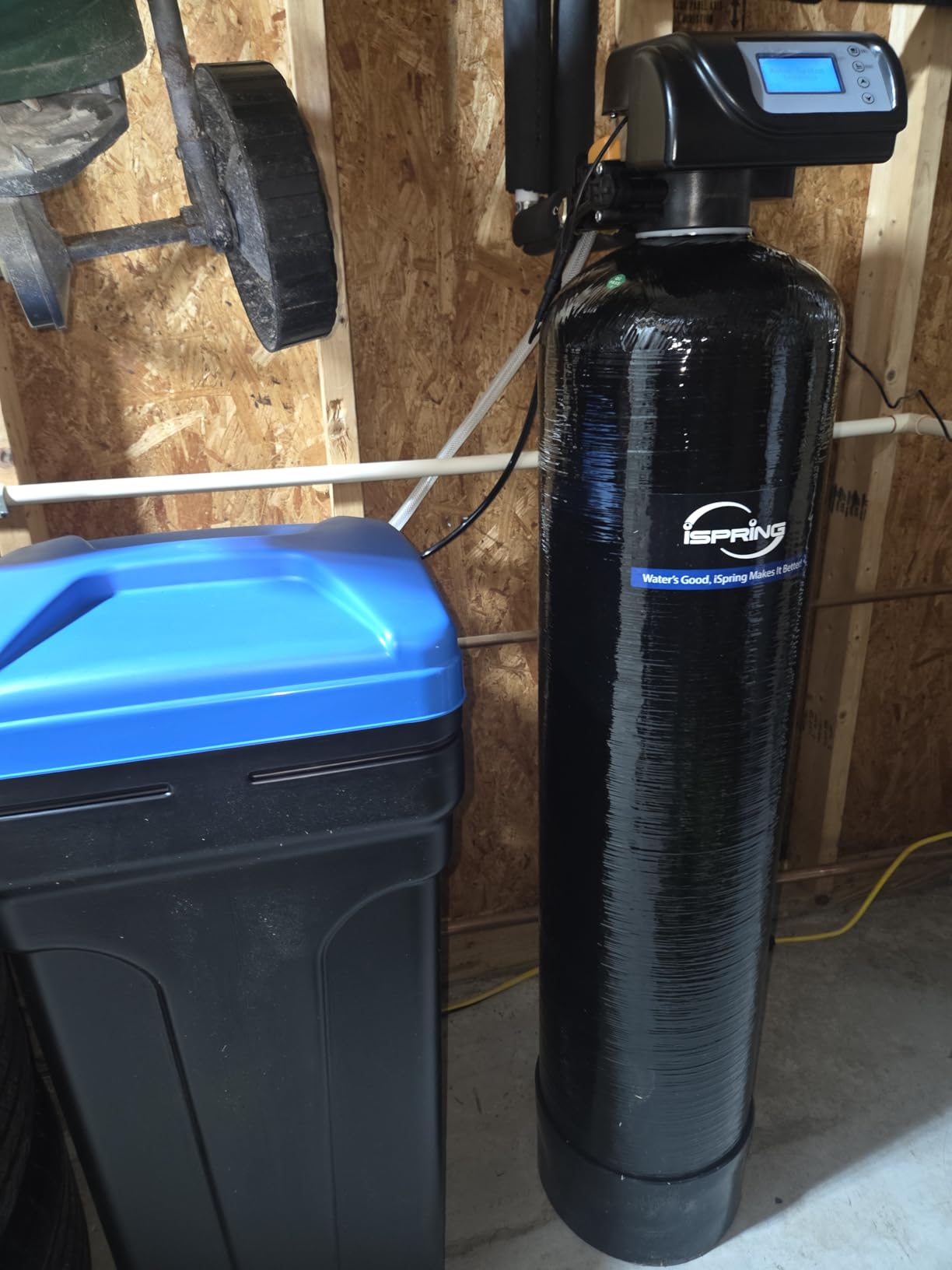 iSpring WCSTB45KG 45,000 Grains Whole House Water Softener with Brine Tank | Whole House Hard Water Scale Remover, Automatic Backwash & Regeneration customer photo 2