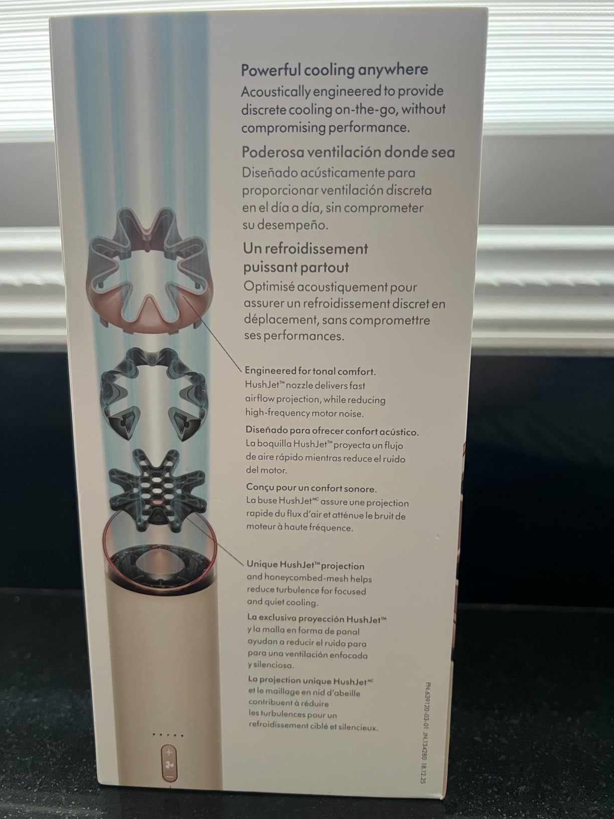 Dyson HushJet Mini Bladeless Personal Fan (Stone/Blush) customer photo 1
