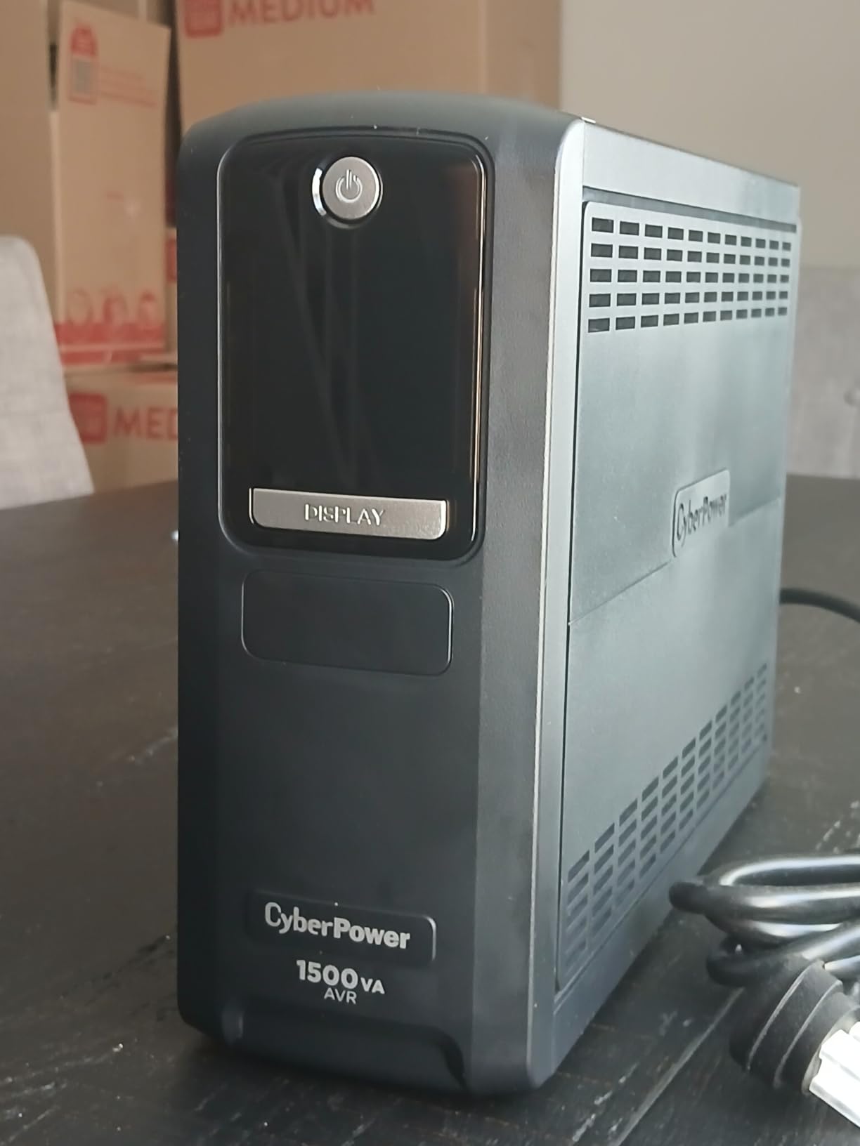 CyberPower CP1500GAVR Line-Interactive UPS Battery Backup | 1500VA/900W, AVR, 10 Outlets, LCD Display, Mini-Tower, UL Certified customer photo 2