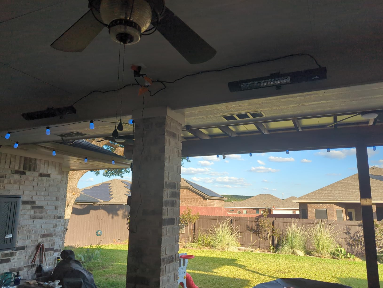 Sundate Electric Outdoor Heater Wall-Mounted Wifi Control Wall-Mounted Hanging Patio 1500W Infrared 9 Heat Levels, 24H Timers, Carbon Fiber Tube Heating Wall Heater for Gazebo, Balcony customer photo 2