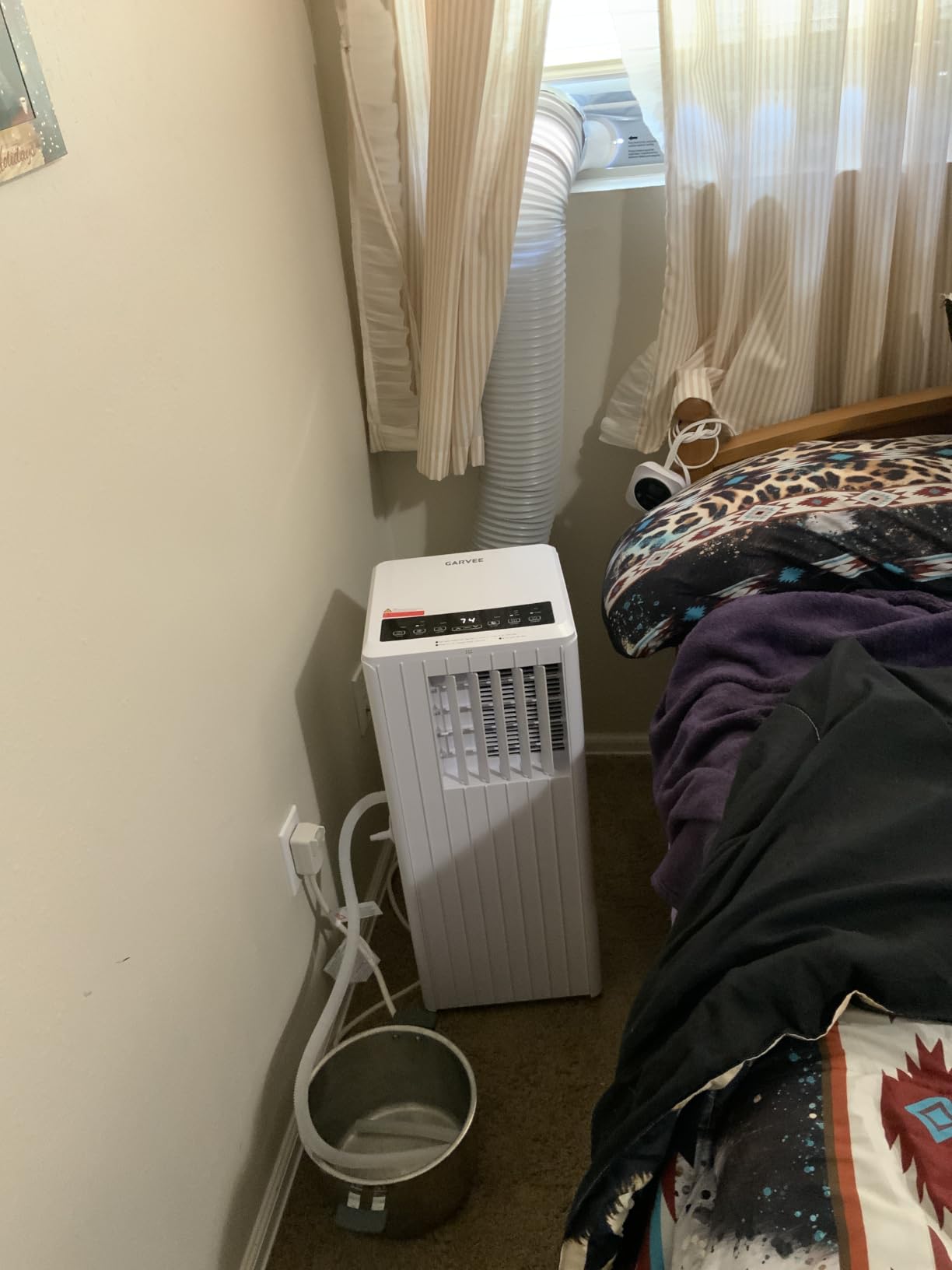Garvee 8000 BTU Portable Air Conditioner, 3-in-1 Portable AC Cooling, Dehumidifying & Fan for Bedroom, Apartment, Dorm & Rooms Up to 350 Sq. Ft, Sleep Mode, 24-Hr Timer, Remote, Window Kit, White customer photo 2