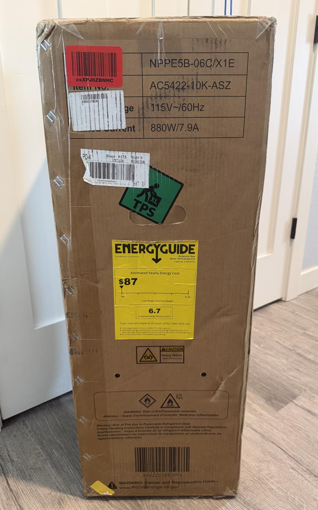 Antarctic Star 8500 Btus ASHRAE Portable Air Conditioner (5000 Btus SACC) customer photo 1