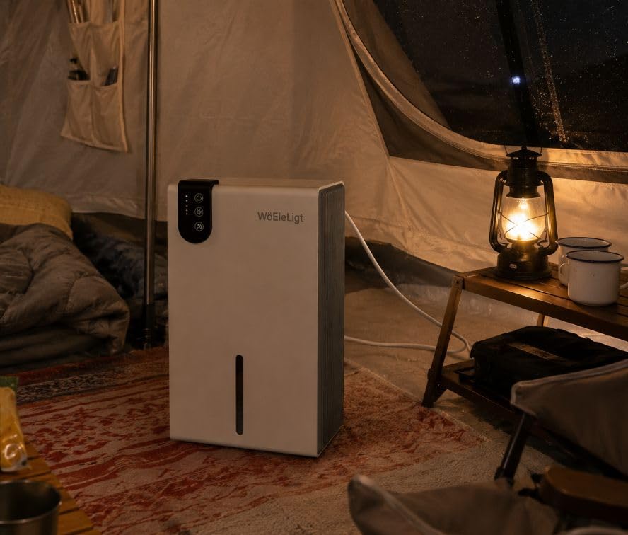 98 OZ Small Dehumidifier for Home 1000 Sq Ft, Quiet Dehumidifier with Drain Hose, Auto Shut-Off, Sleep Mode, 7-Color Light for Basement, Bedroom, Bathroom, Closet, RV (White Black) customer photo 1