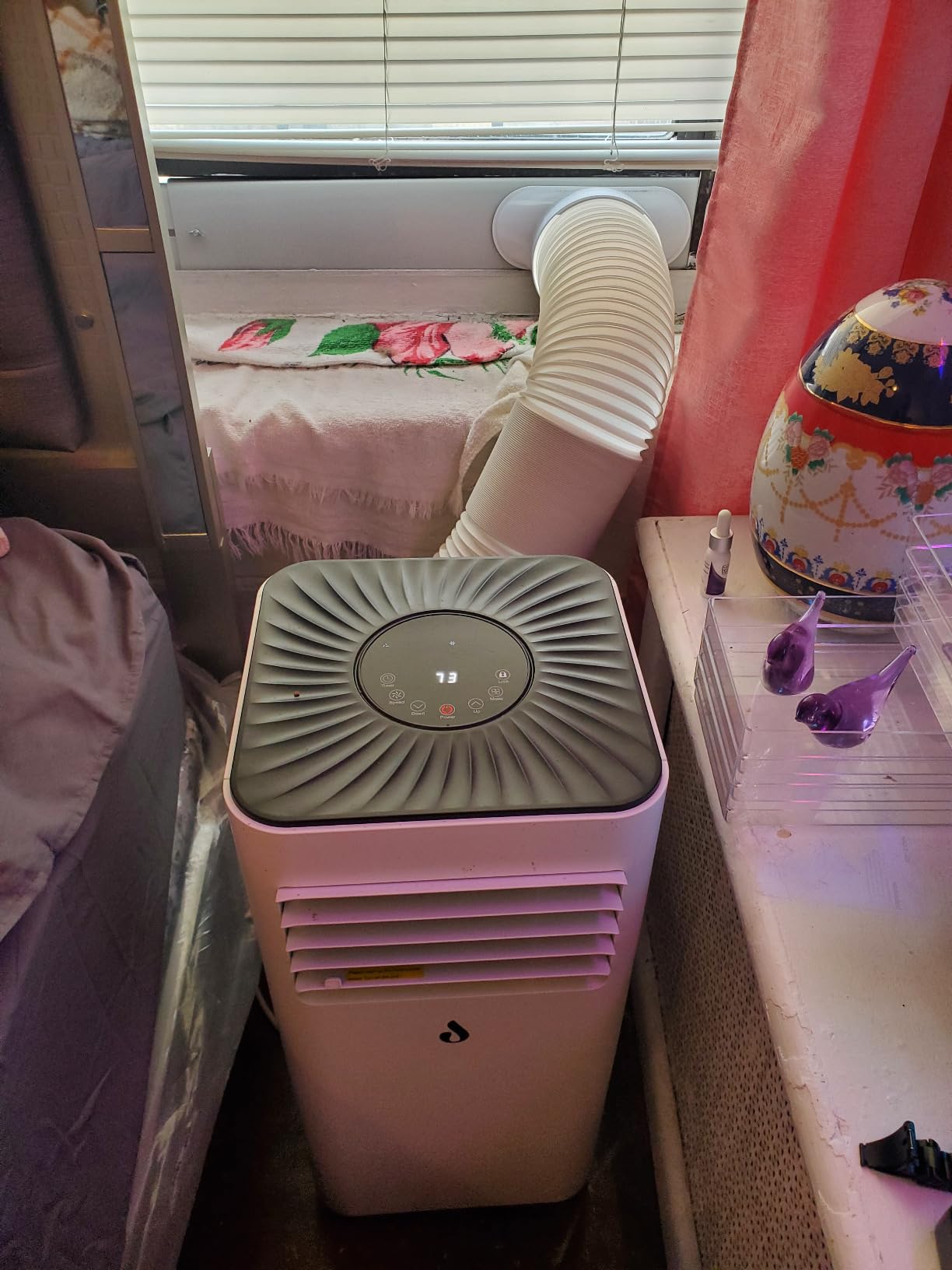 14000 BTU Smart Portable Air Conditioners, AC Unit Cools up to 750 sq. ft, Cooling, Dehumidifier & Fan, Auto Evaporation, Touchscreen, Silent Sleep Mode Portable AC with Remote & Ventilation Kit customer photo 2