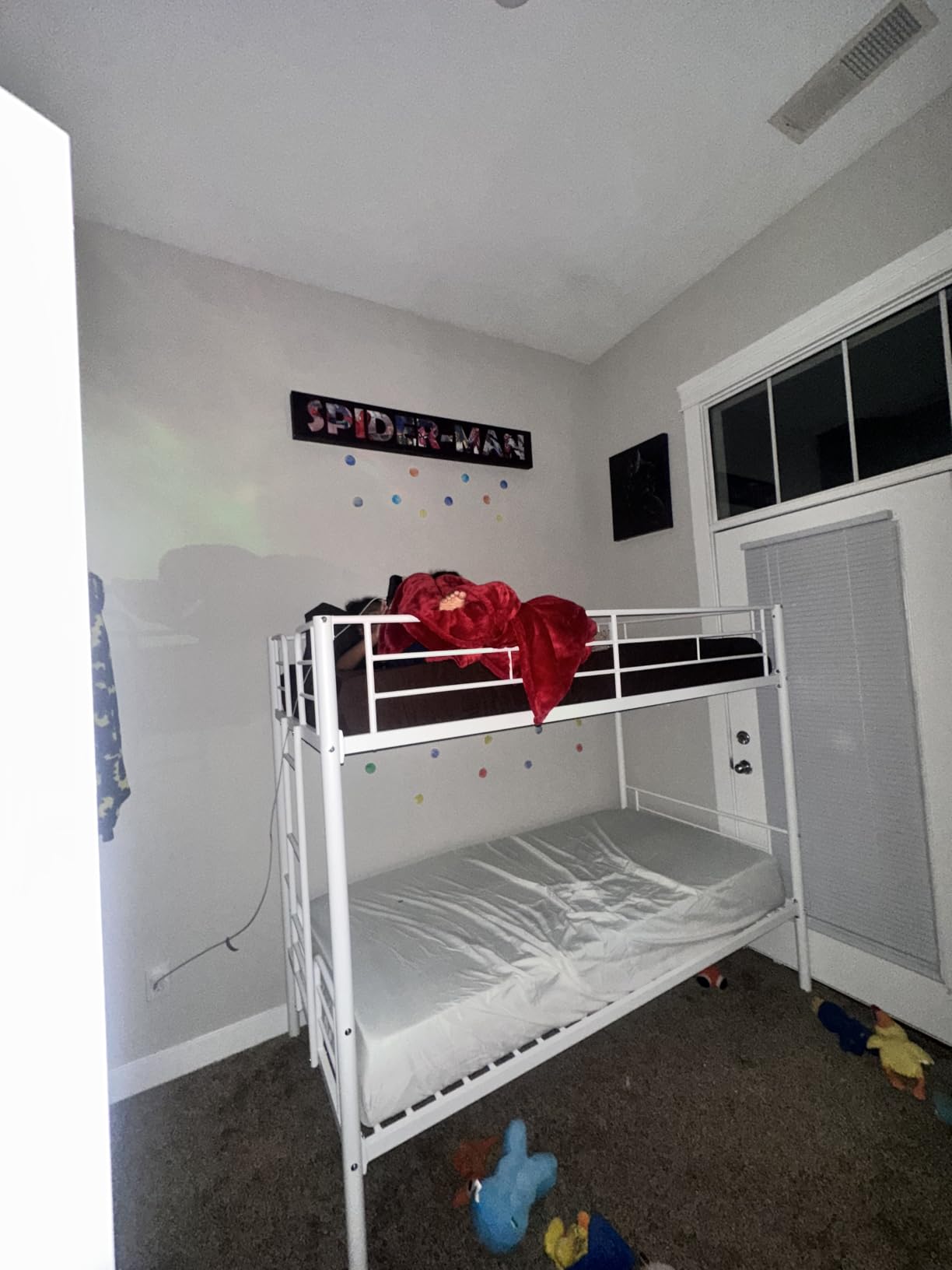 DUMOS Metal Bunk Bed Frame Twin Over Twin with Ladder, 400LBS customer photo 2