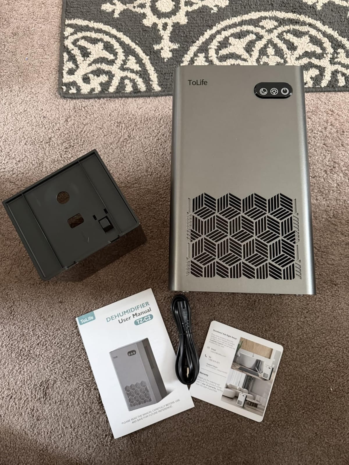 ToLife Dehumidifier, 1000 Sq Ft 95 oz Tank with Sleep Mode, Auto Shutoff customer photo 2