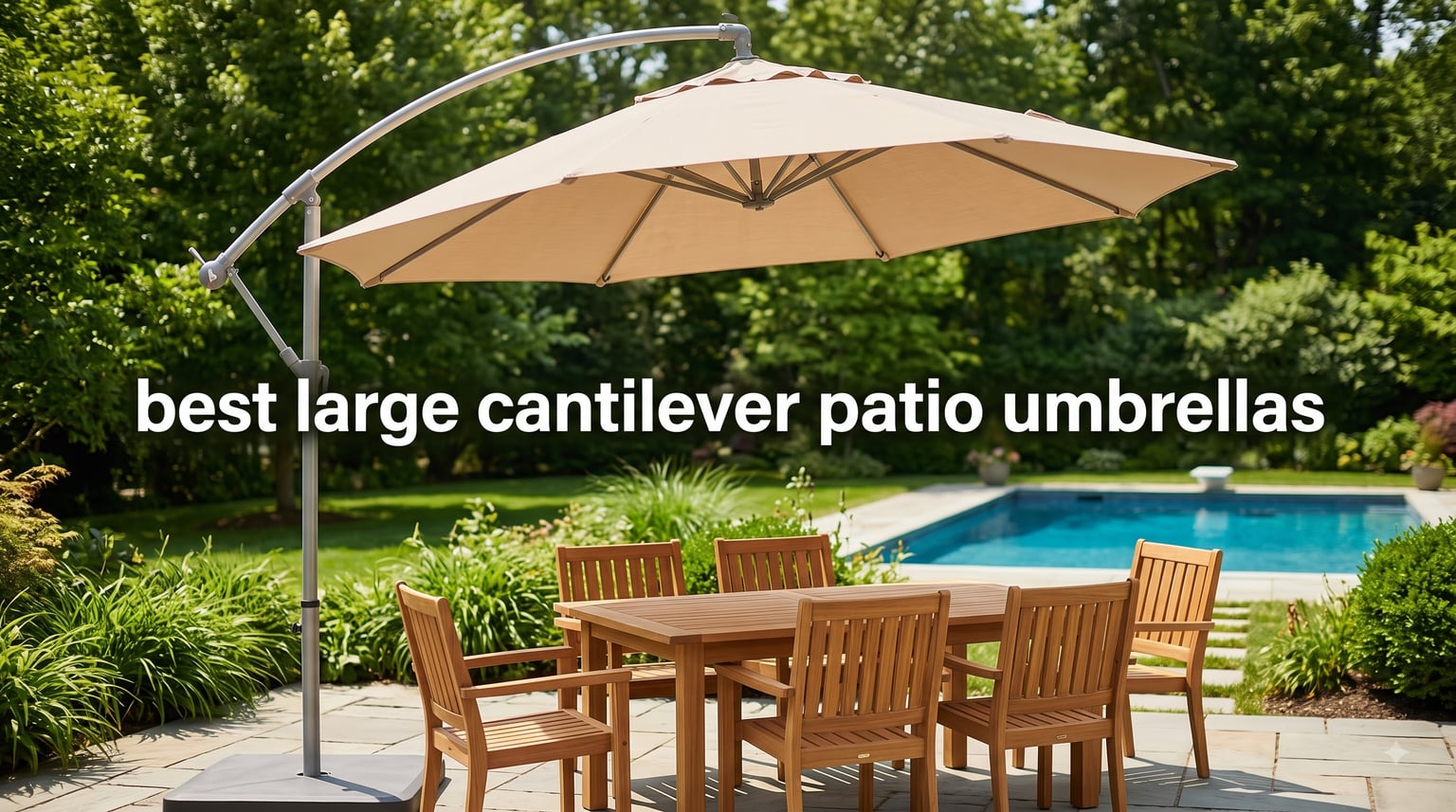 best large cantilever patio umbrellas