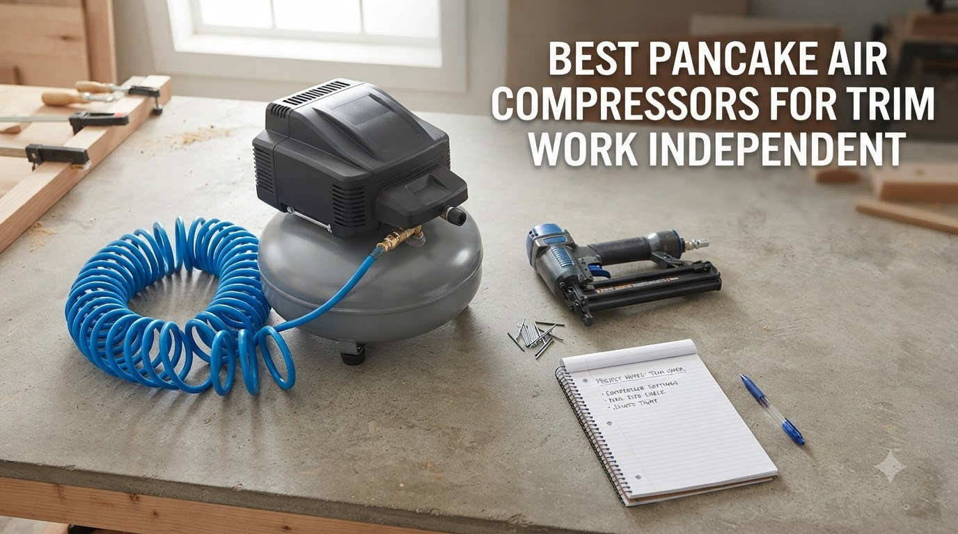 best pancake air compressors for trim work independent
