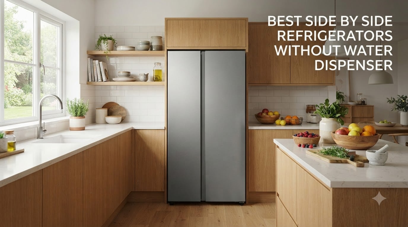 best side by side refrigerators without water dispenser