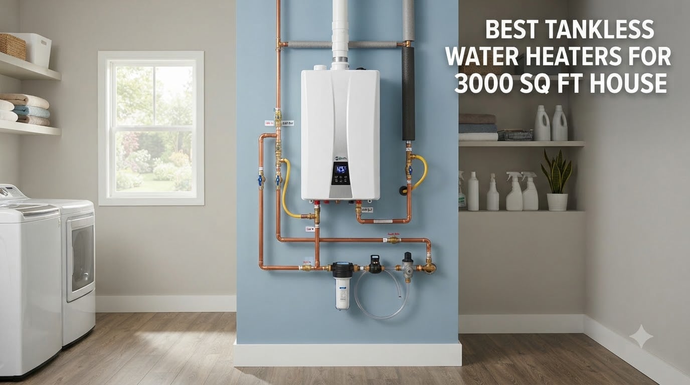 best tankless water heaters for 3000 sq ft house