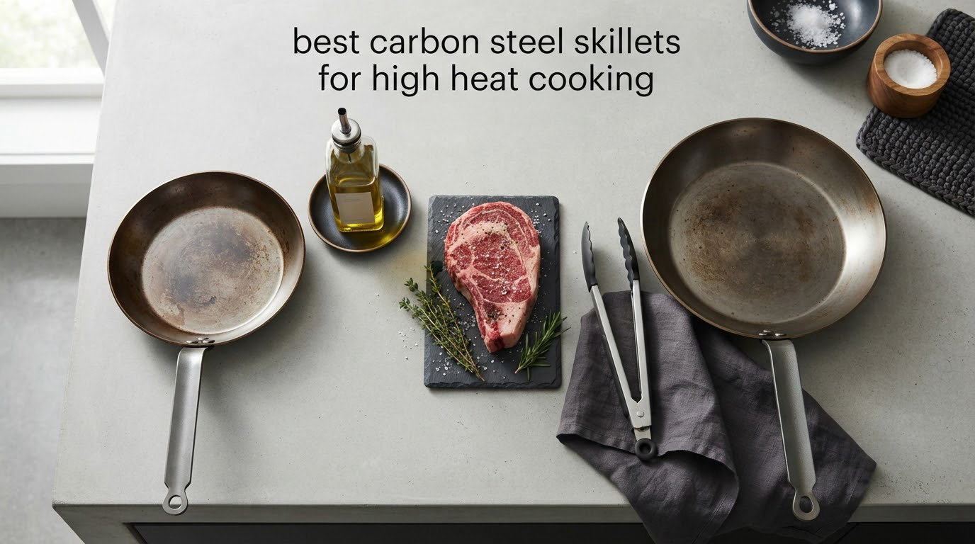 best carbon steel skillets for high heat cooking