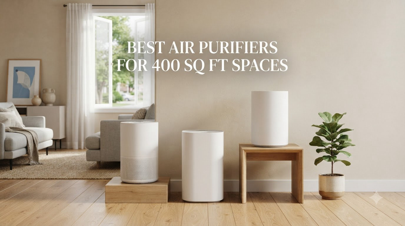 best air purifiers for 400 sq ft spaces
