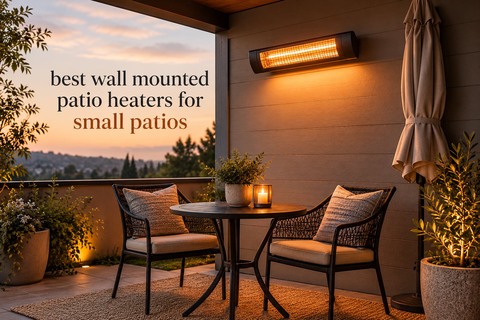 best wall mounted patio heaters for small patios