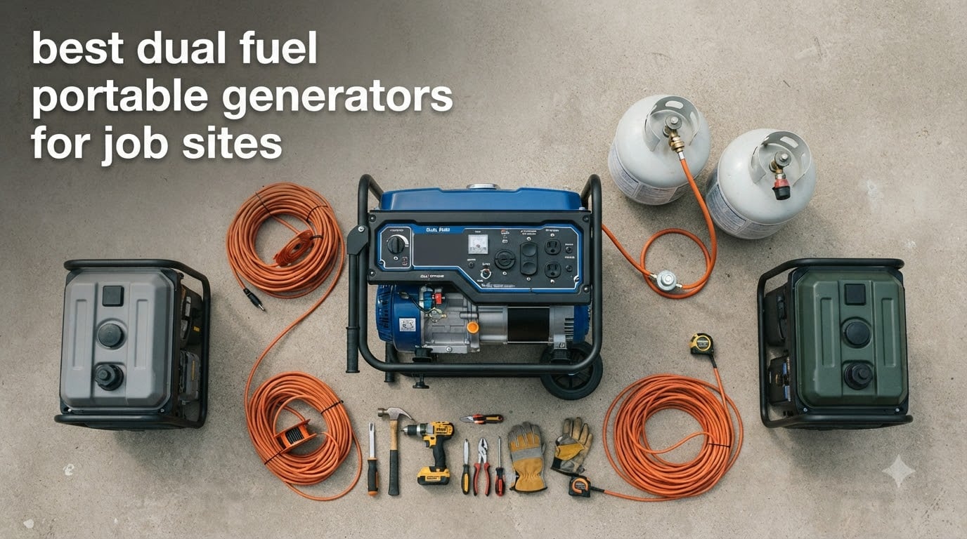 best dual fuel portable generators for job sites