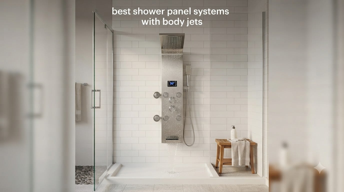 best shower panel systems with body jets