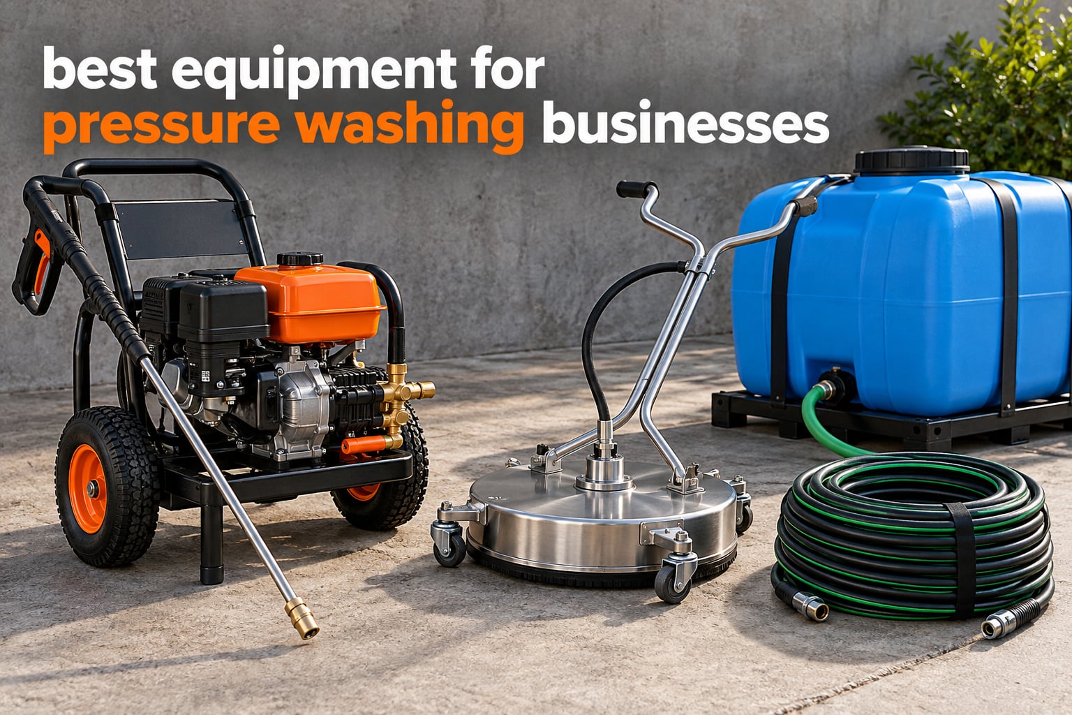 best equipment for pressure washing businesses