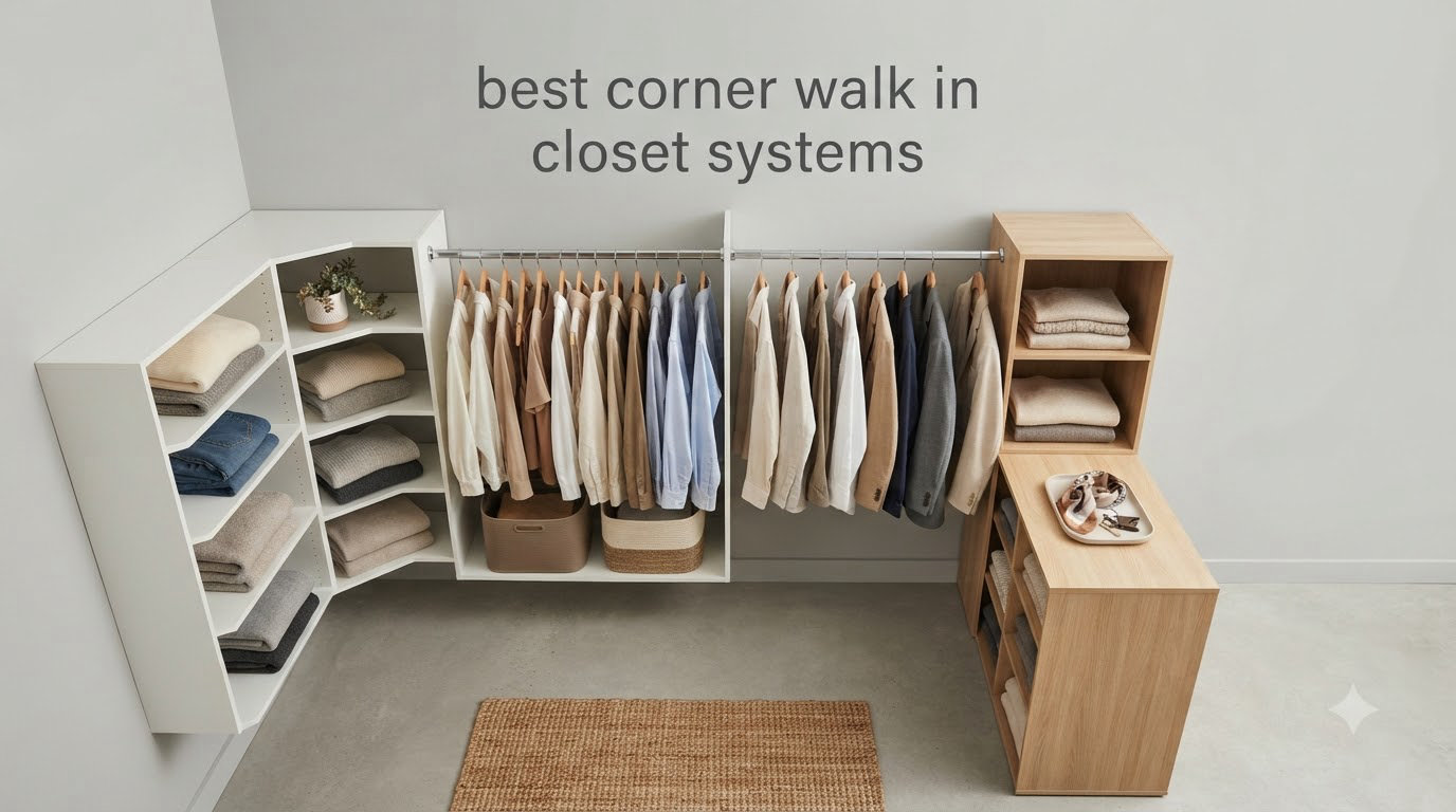 best corner walk in closet systems