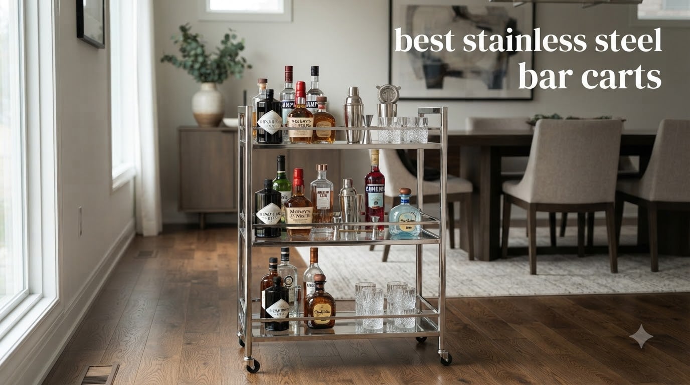 best stainless steel bar carts