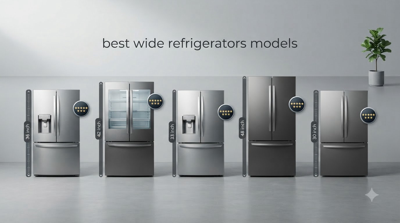 best wide refrigerators models