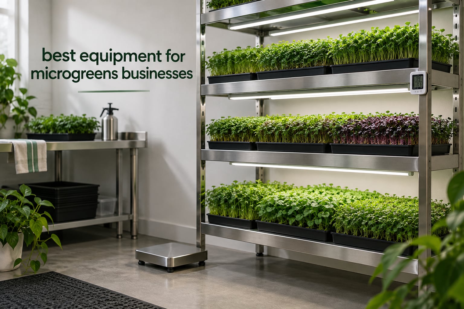 best equipment for microgreens businesses