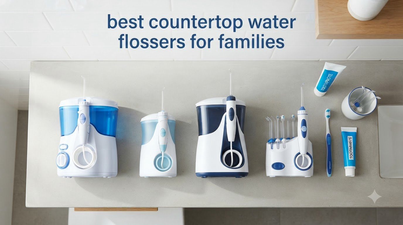 best countertop water flossers for families