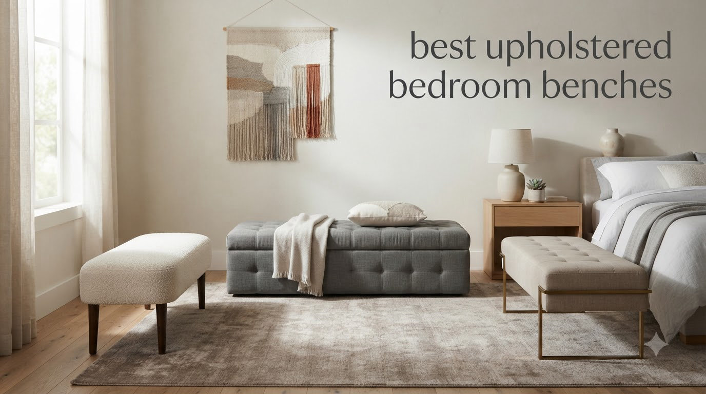 best upholstered bedroom benches