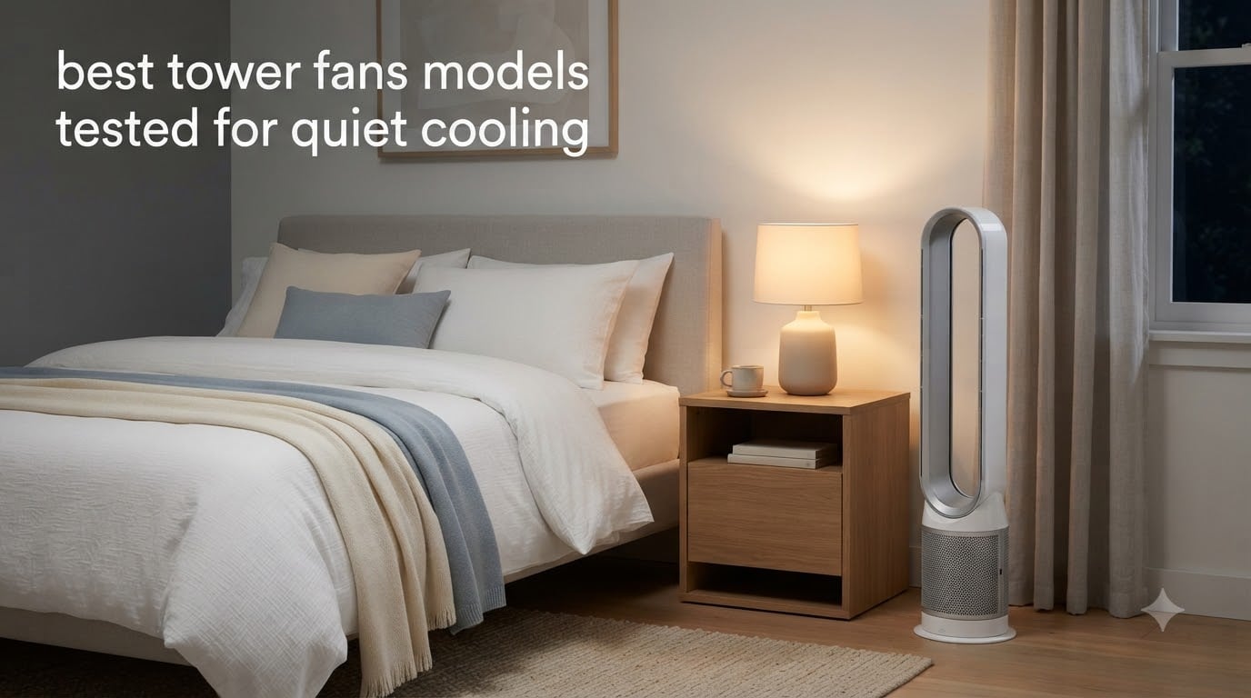 best tower fans models tested for quiet cooling